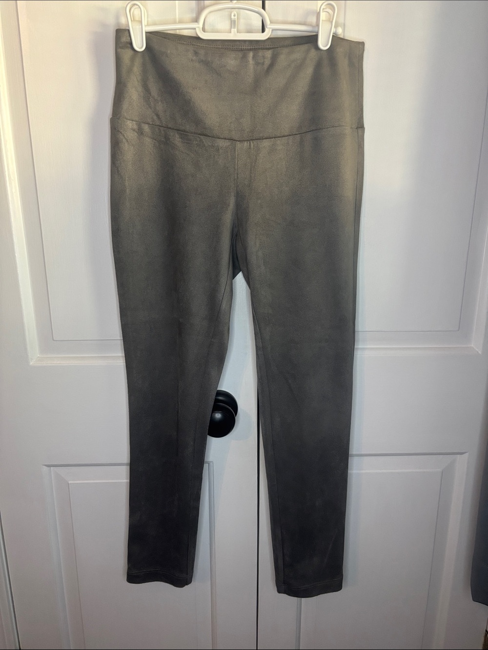 J. McLaughlin Faux Suede Pull-On Leggings Pants Gray Size Small